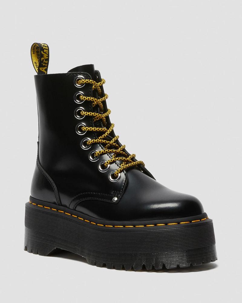 Dr Martens Jadon Max Platform Laarzen Dames Zwart | NL 541KOR